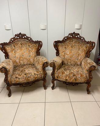 Poltrone in stile barocco
