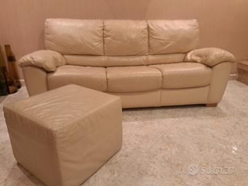 Divano letto in pelle "Divan & Divani by Natuzzi"