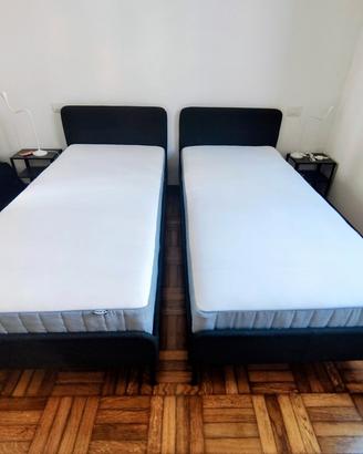 Letto singolo 90×200  Ikea slattum+ materasso 