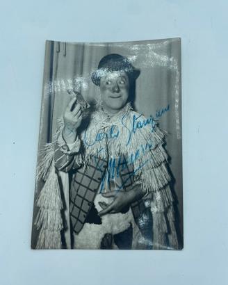 Foto originale autografata Macario anni '50+Timbro