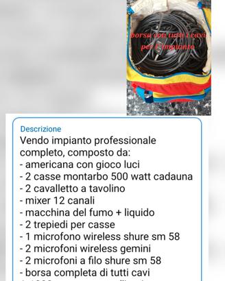  impianto completo professionale 