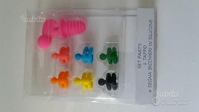 Set Party più tappo silicone colorato