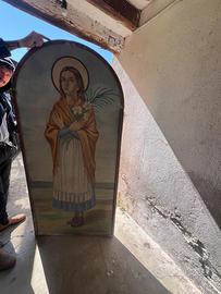 Quadro tela grande Santa Maria Goretti