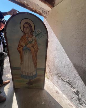 Quadro tela grande Santa Maria Goretti