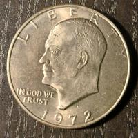 Moneta one dollar Eisenhower 1972