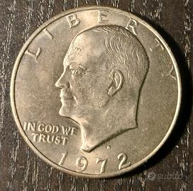 Moneta one dollar Eisenhower 1972