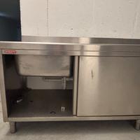 Doppia vasca professionale acciaio inox Angelo Po