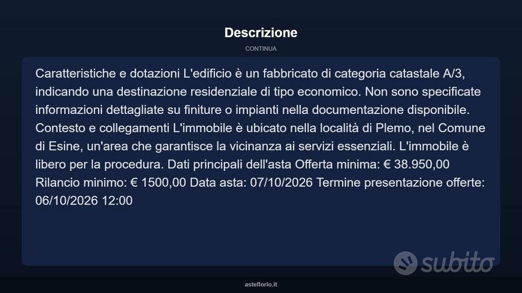 Appartamento – Esine, Plemo - Vista 4