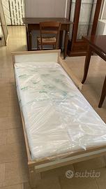 Lettino IKEA SNIGLAR 70x160 con doghe e materasso