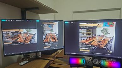 4 Monitor Full Hd 1920x1080px 27" e 24" Samsung Hp