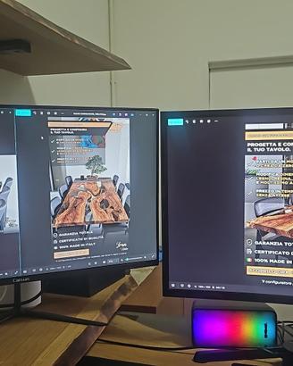 4 Monitor Full Hd 1920x1080px 27" e 24" Samsung Hp