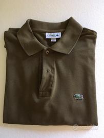 Lacoste polo originale verde militare