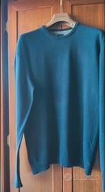 Maglia Cotone Blu Denim Terranova 