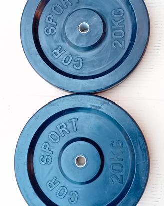 Coppia Dischi Gommati 20kg