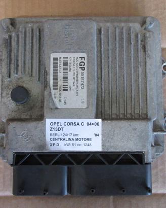 Centralina motore OPEL CORSA C 1.3 MJET 2004