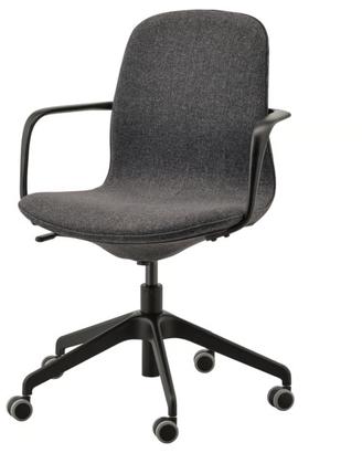 Sedia IKEA LÅNGFJÄLL con braccioli – grigio scuro/