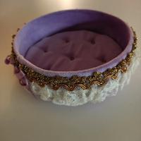 Portagioie vuotatasche in velluto glicine