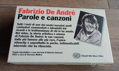 Cofanetto libro + vhs De André Einaudi