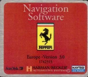 Becker cascade be 6112 ferrari card CF mappa o CD