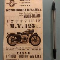 Pubblicità Mv Agusta epoca