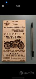 Pubblicità Mv Agusta epoca