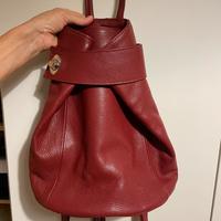 Zaino Effetty pelle rosso donna