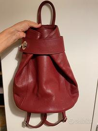 Zaino Effetty pelle rosso donna