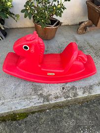 Gioco per giardino cavallo a dondolo