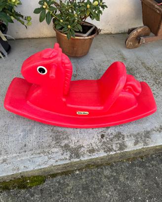 Gioco per giardino cavallo a dondolo