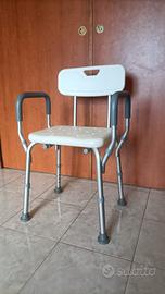 sedia doccia per disabili mai usata