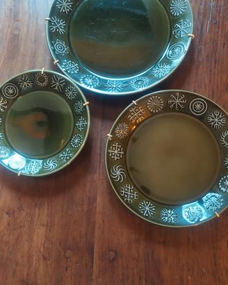 vintage 3 piatti serie Totem  Portmeirion Pottery 