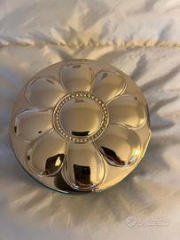 Custodia per gioielli in argento e velluto