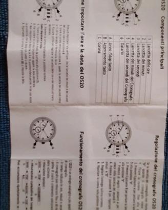 orologio con penna e portachiavi 