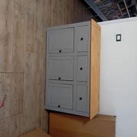 credenza in legno arte povera