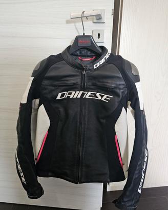 Giacca moto donna in Pelle Dainese TG.46 NUOVO !