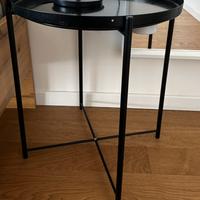 2 Tavolino vassoio, nero, 45x53 cm ikea Gladom