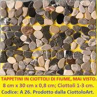 Ciottoli di fiume, FASCE con 46 sfumature.