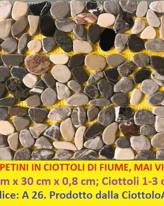 Ciottoli di fiume, FASCE con 46 sfumature.