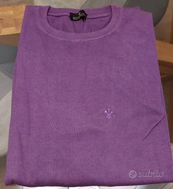 Maglione Uomo Viola puro Cotone