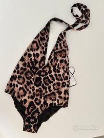 Costume intero donna fantasia leopardo
