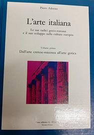 "L'arte italiana" volume primo Piero Adorno