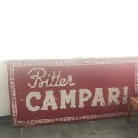 Cartellone in ferro originale bitter campari