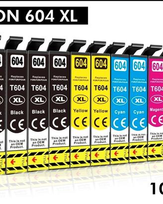 Kit Epson 604 Xl Compatibile 10 pz CONSEGNA GRATIS
