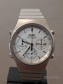 Seiko 7a38-7190 Cronografo Argento/Bianco