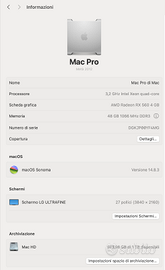 Mac Pro 5.1 Quad Core 3,2 GHz SSD 1TERA Samsung
