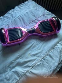 Hoverboard 6.5" rosa cromato, design moderno