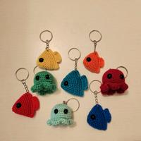 portachiavi polipetto e pesciolino 