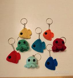 portachiavi polipetto e pesciolino 
