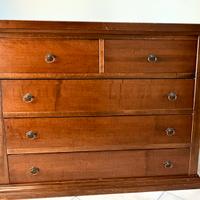 Comó legno massello colore noce