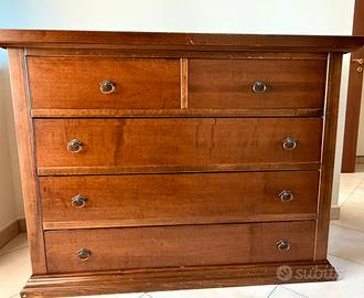 Comó legno massello colore noce